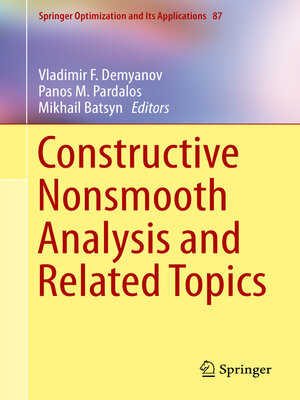 cover image of Constructive Nonsmooth Analysis and Related Topics